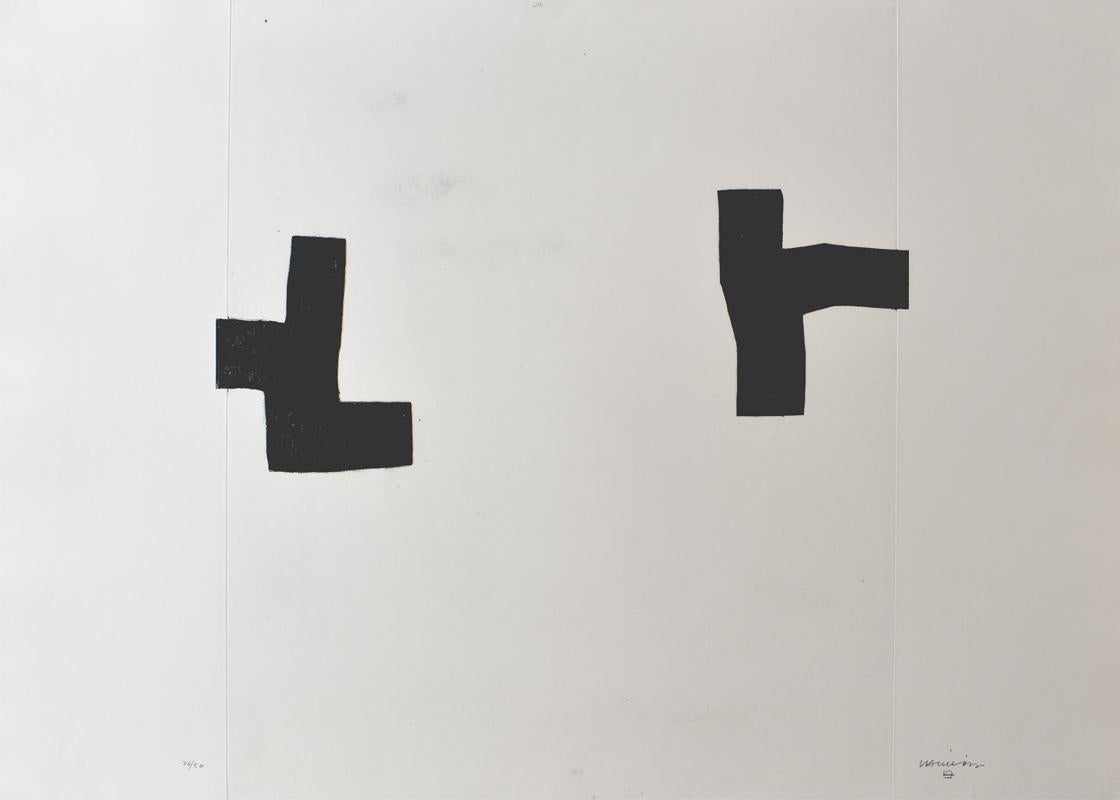 Eduardo Chillida Abstract Print - Place I  Leku I -  Spanish Abstract Art