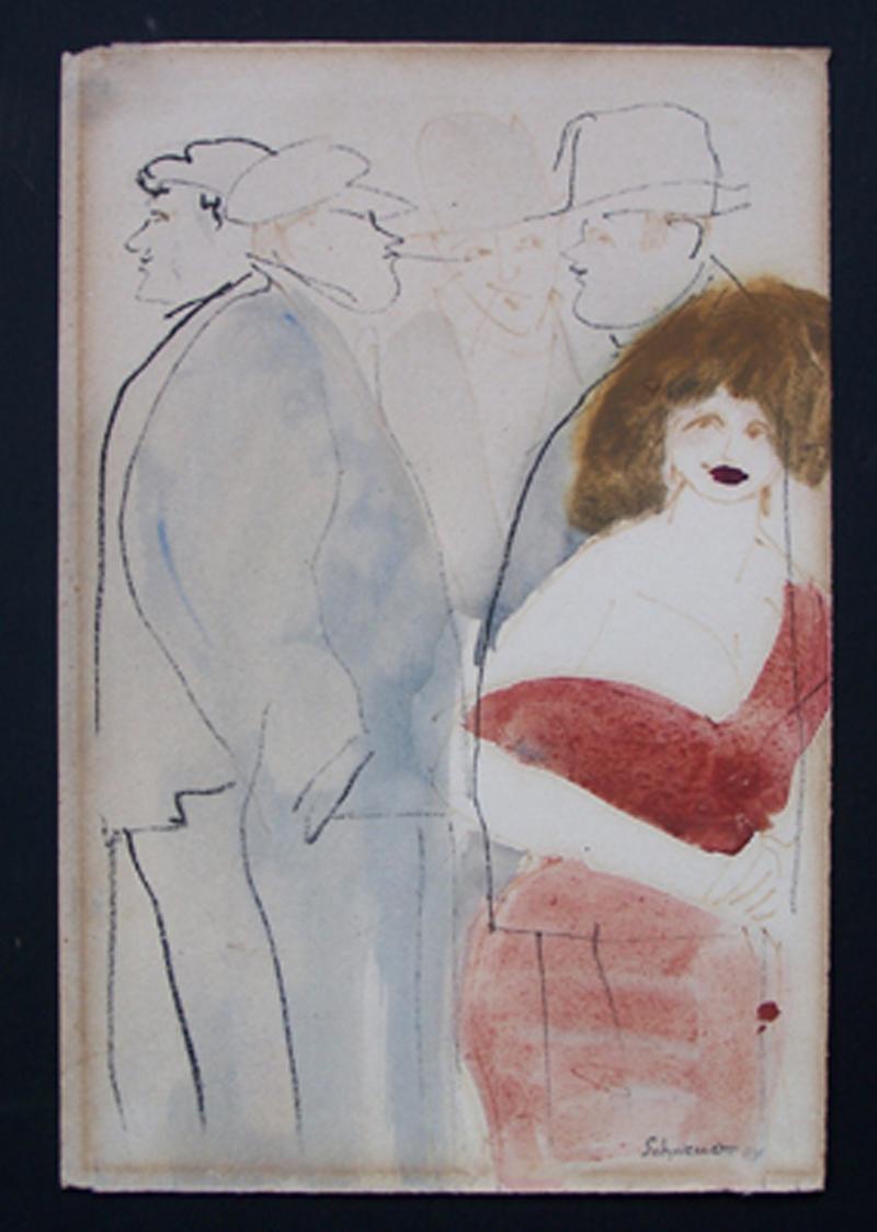 Figures in Paris - Art by David Schneuer
