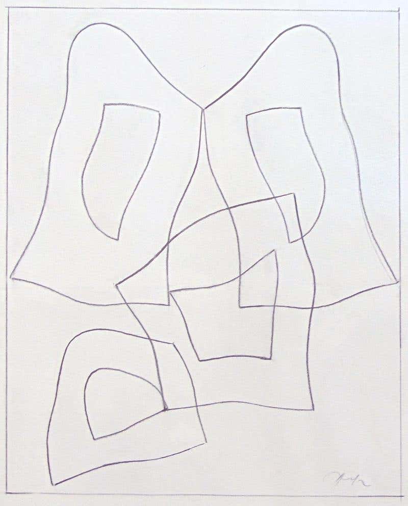 Jean Hans Arp, Pencil Drawing For Sale at 1stDibs