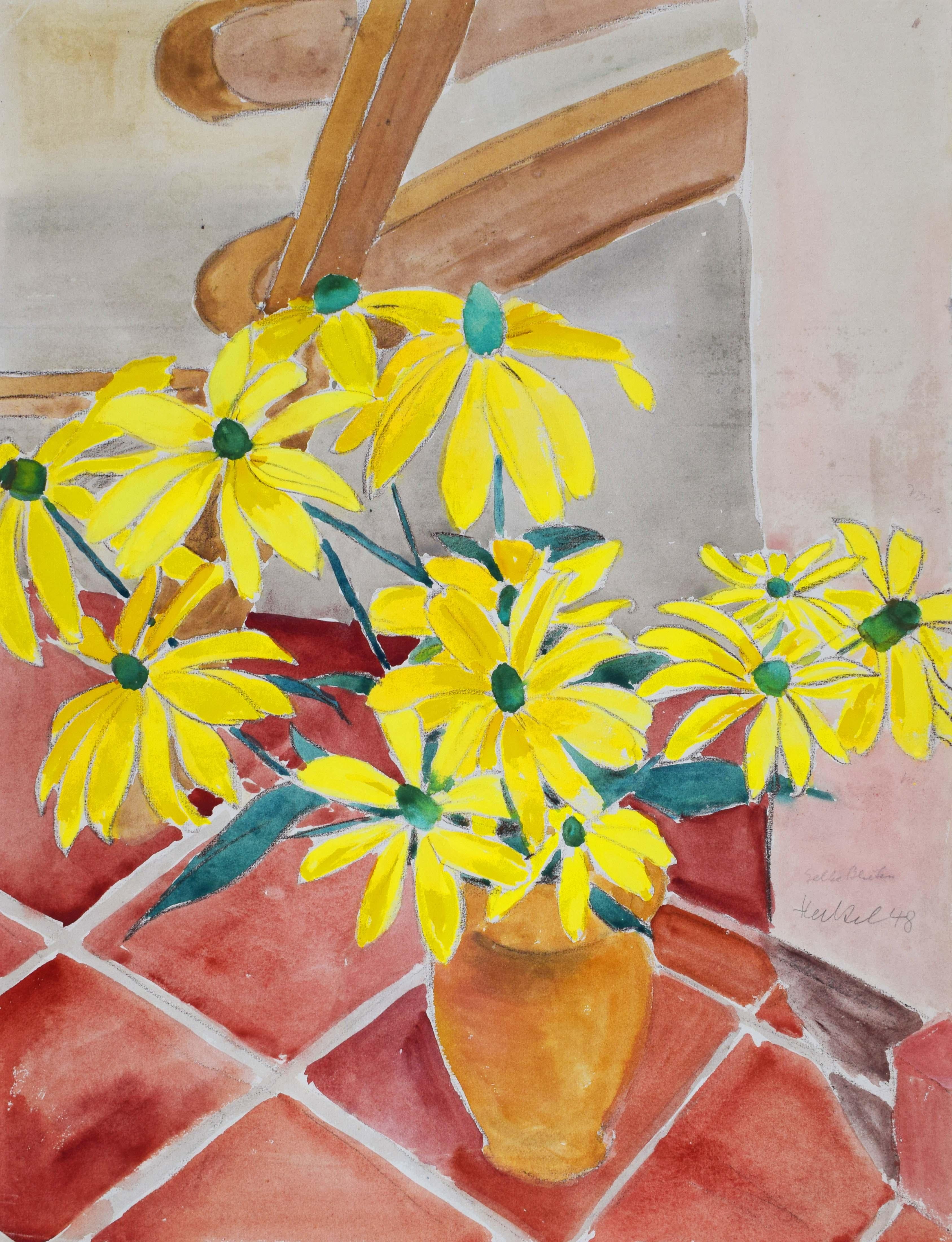 Yellow Flowers  Gelbe Blüten - German Expressionism