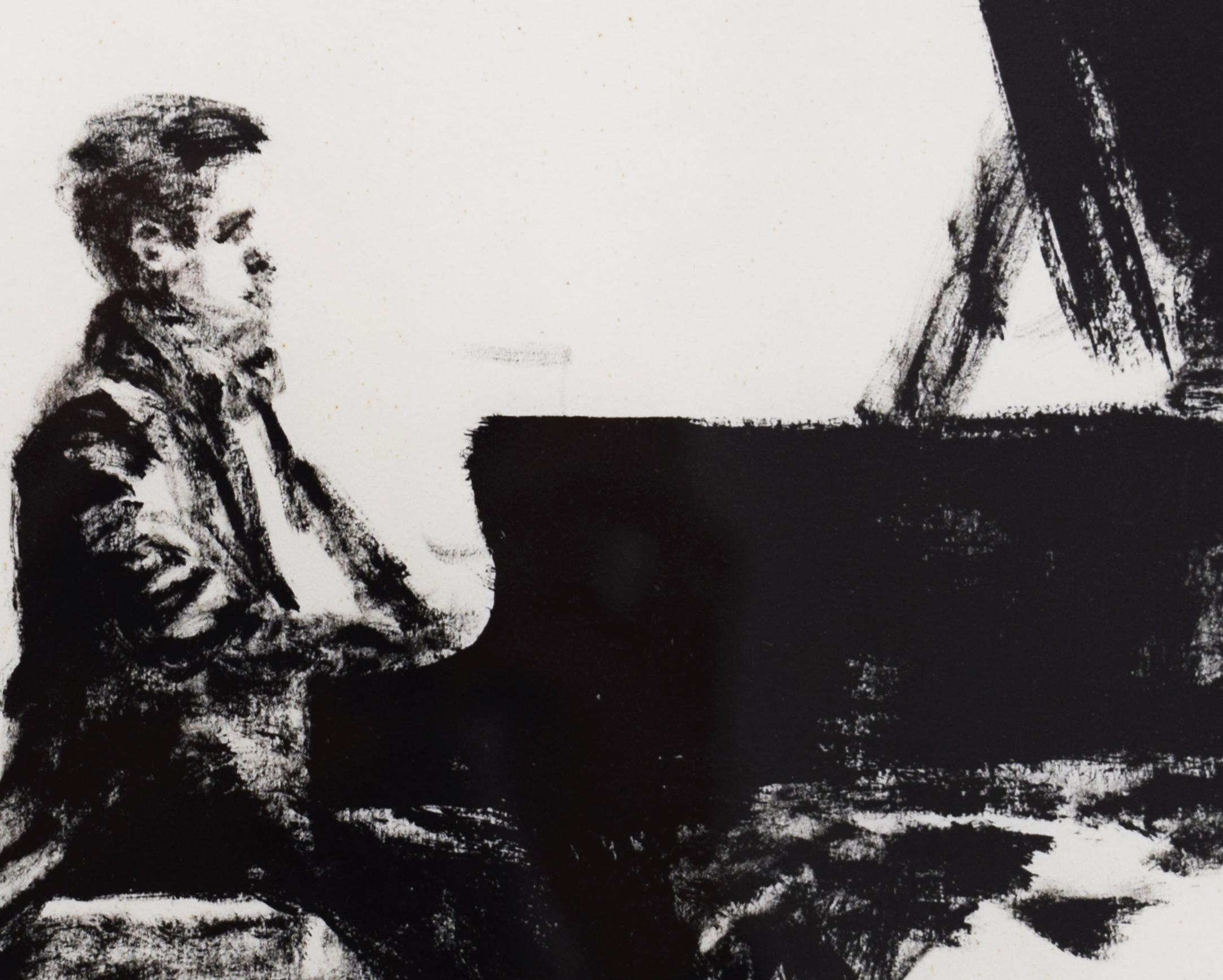 Questo disegno dell'artista Avigdor Arikha è firmato a matita in caratteri latini 