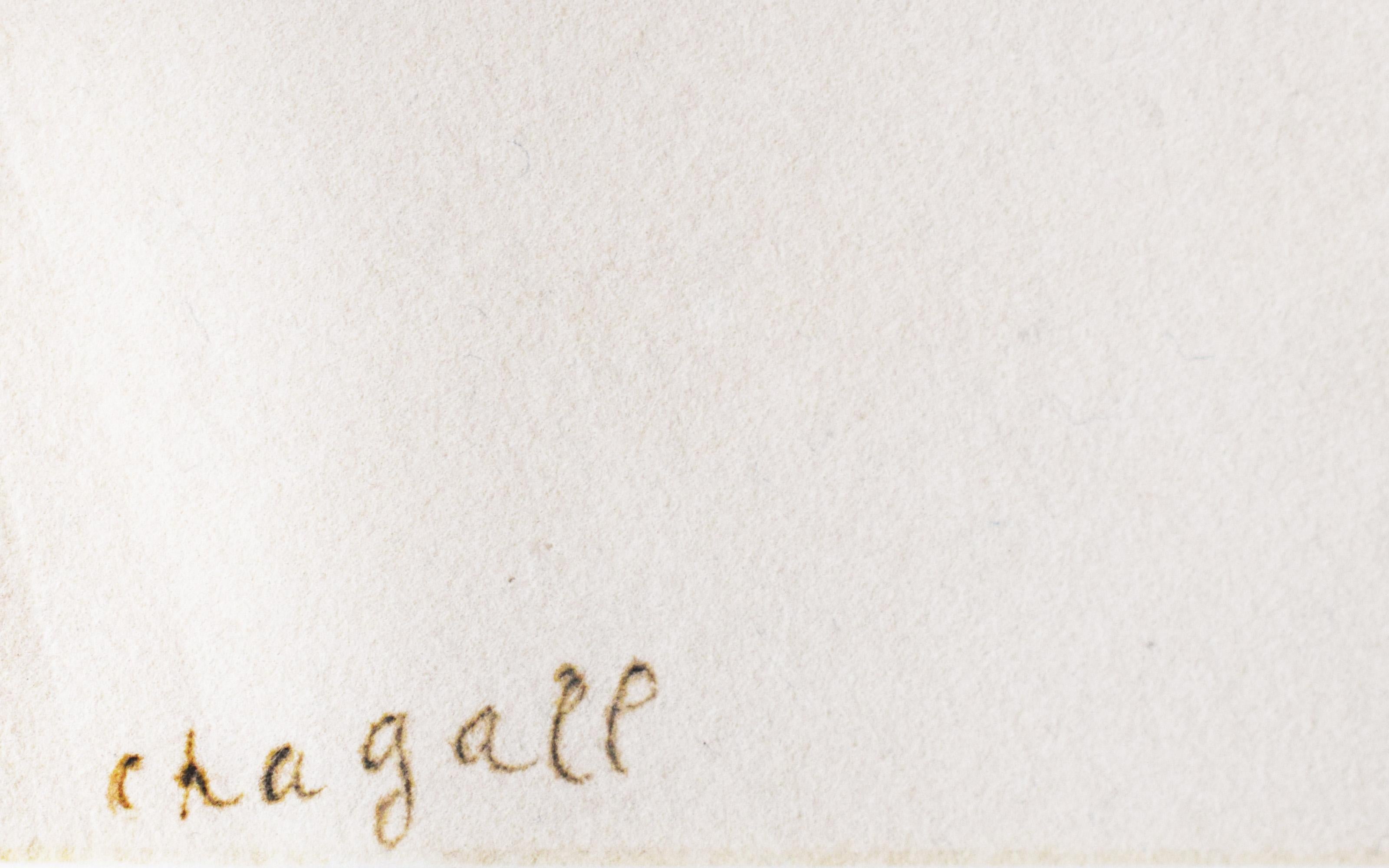 Autour du nu - Nu français Surréalisme russe - Gris Figurative Art par Marc Chagall