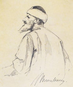 Study for Christ before Pilate (II) - Drawing Hungarian Christ before Pilate