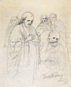 Sketch for Christ before Pilate (III) - Hungarian Christ before Pilate