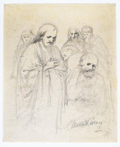 Sketch for Christ before Pilate (III) - Hungarian Christ before Pilate
