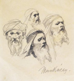 Study for Christ before Pilate (IV) - Drawing Hungarian Christ before Pilate