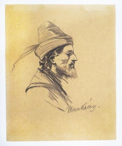 Study for Árpád - Hand Signed Drawing Hungarian Military