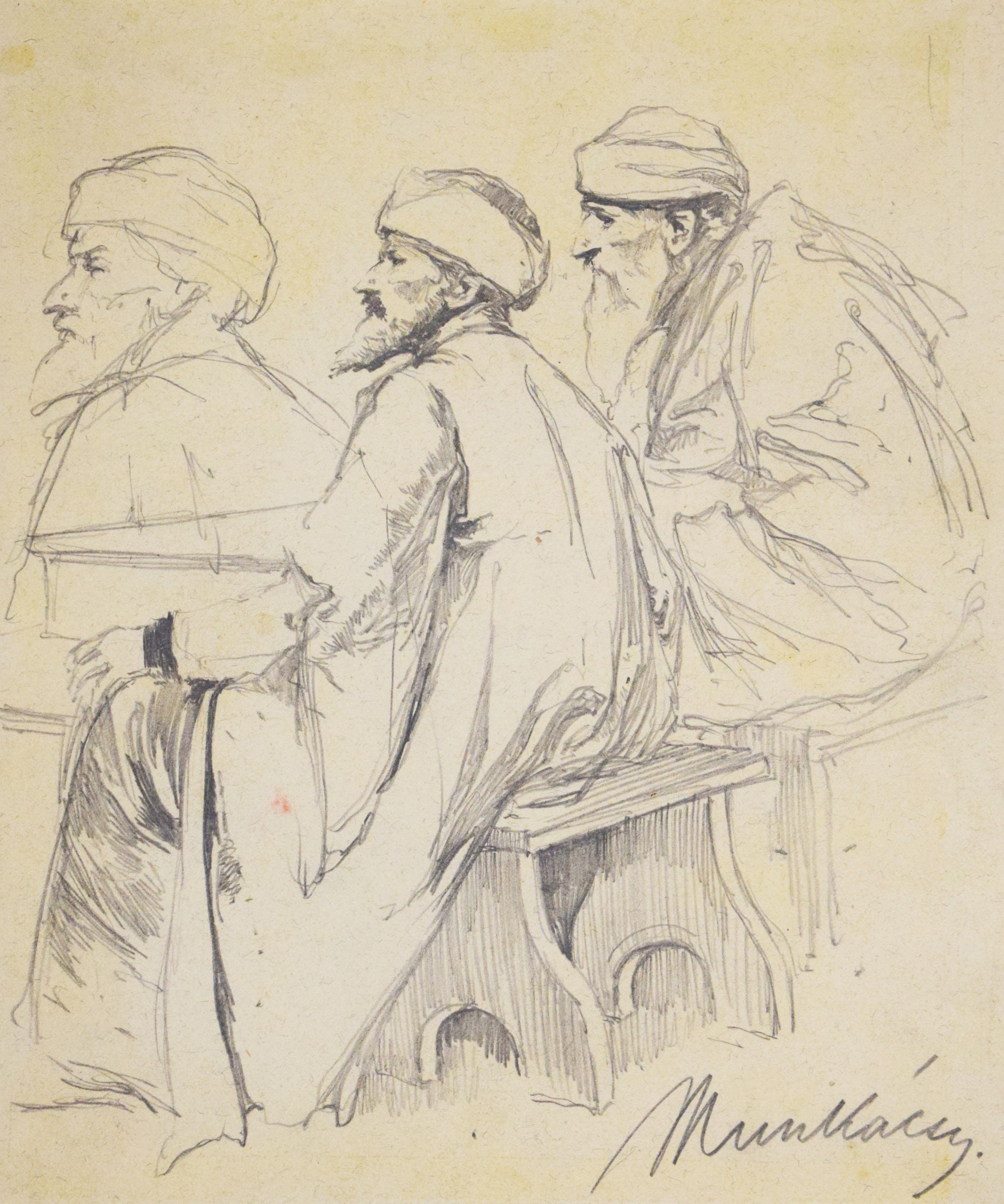 Study for Christ before Pilate (XIV) - Drawing Hungarian Christ before Pilate