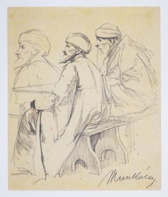 Study for Christ before Pilate (XIV) - Drawing Hungarian Christ before Pilate