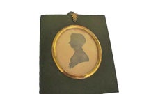 Antique 19th century silhouette of Elizabeth Duchess of Buccleuch