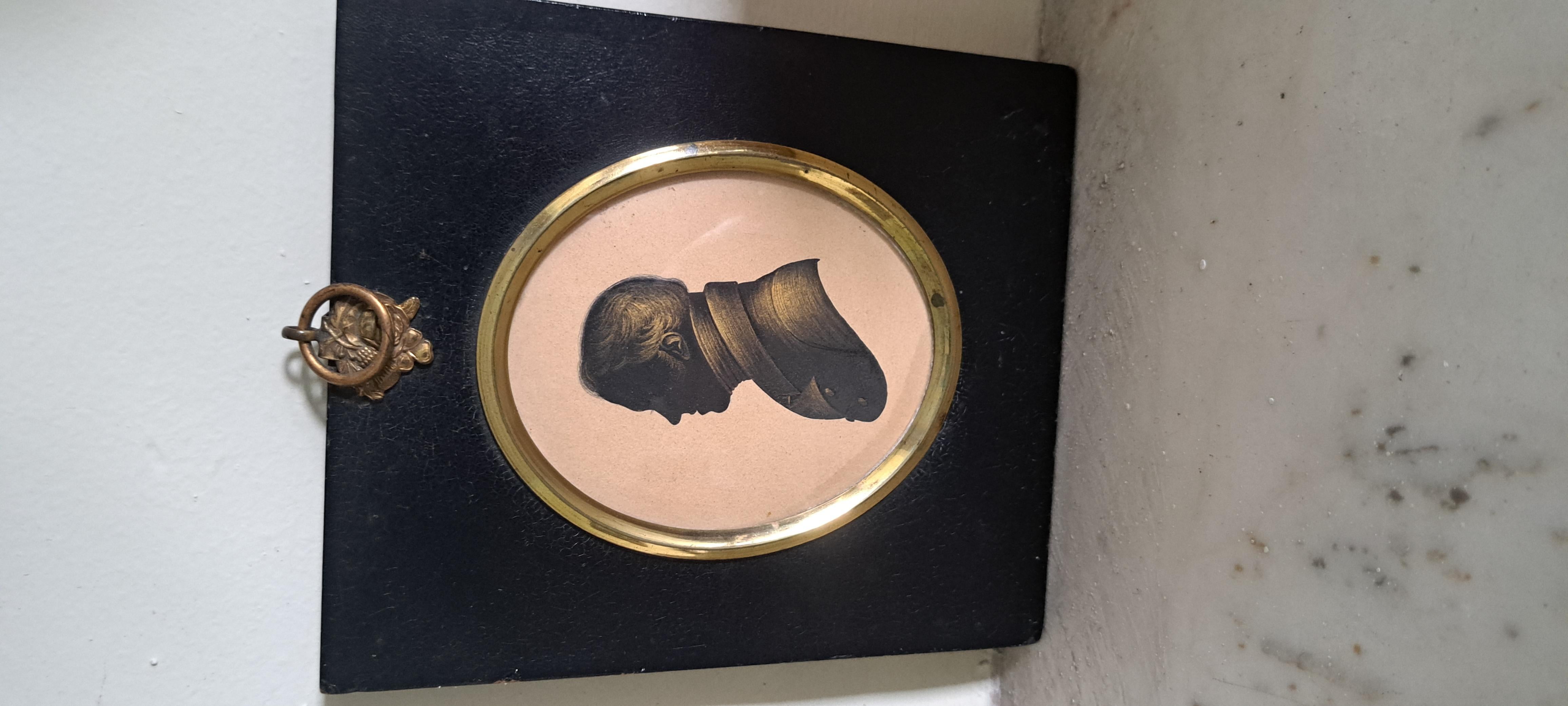 Unknown Portrait - 19th century silhouette of a man