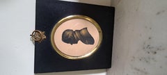 Antique 19th century silhouette of a man