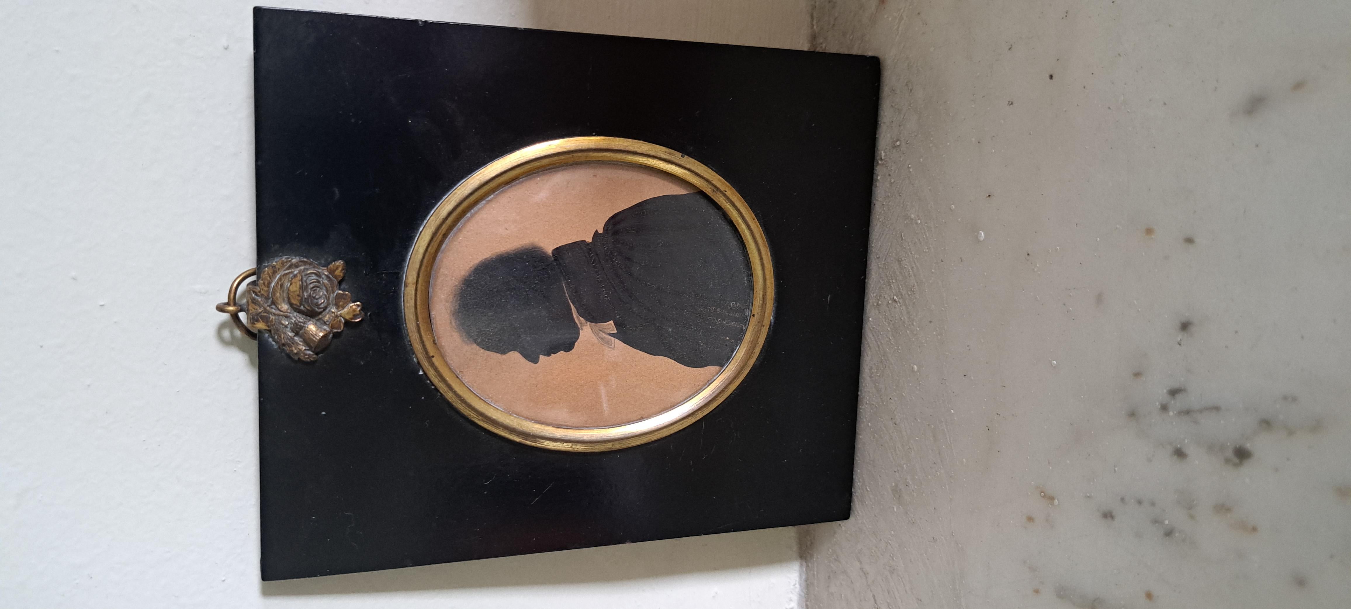 Silhouette eines Mannes aus dem 19.