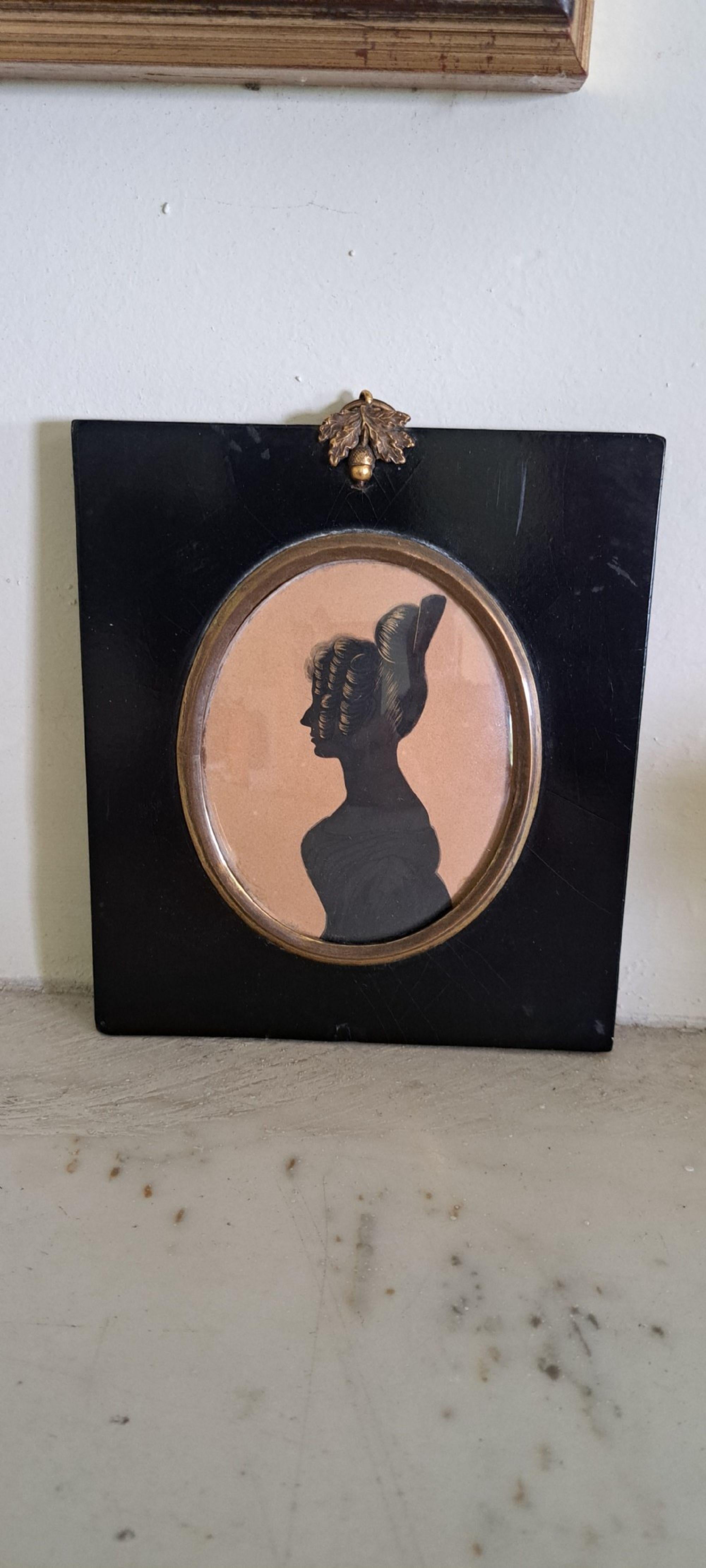 19th century silhouette of a lady
