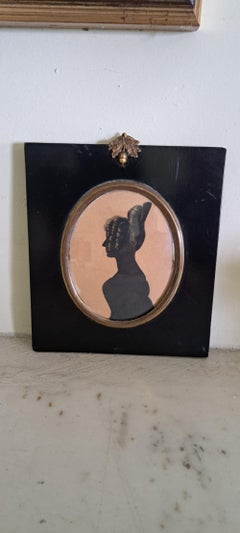 19th century silhouette of a lady