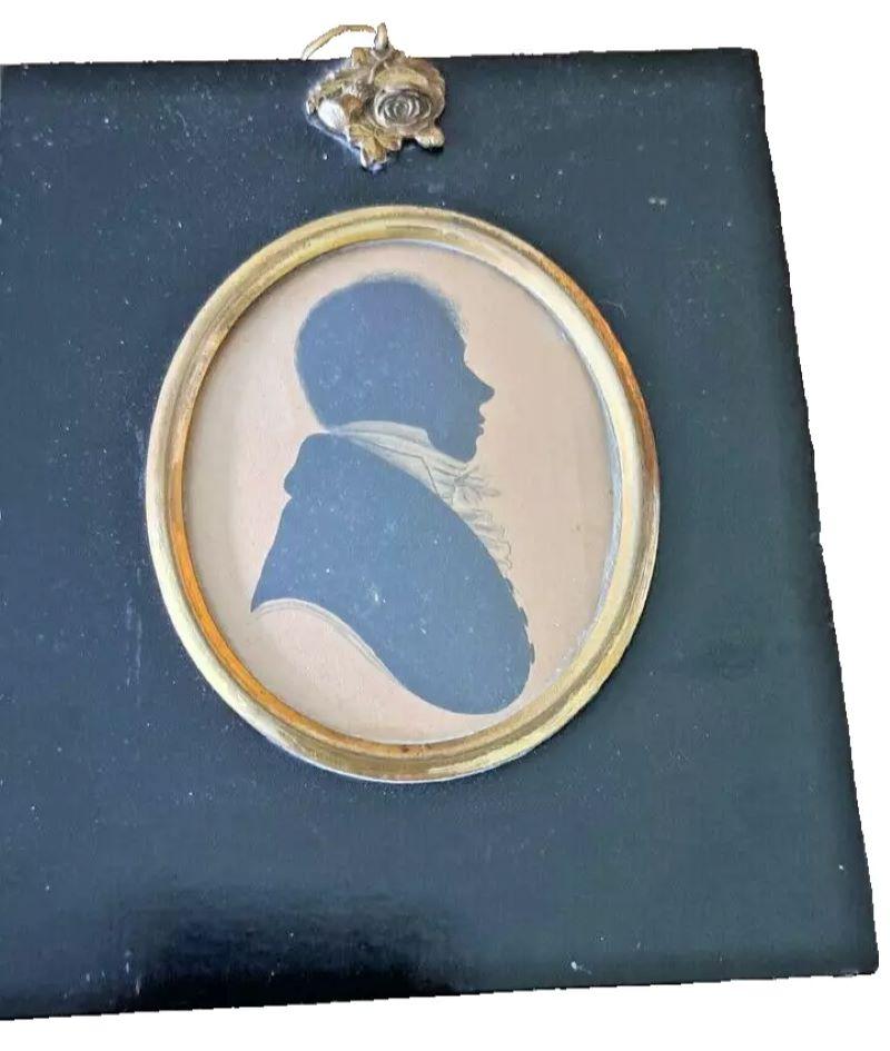 Portrait Unknown - Silhouette masculine du 19e siècle W Alport