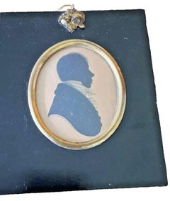 Antique 19th century silhouette male W Alport