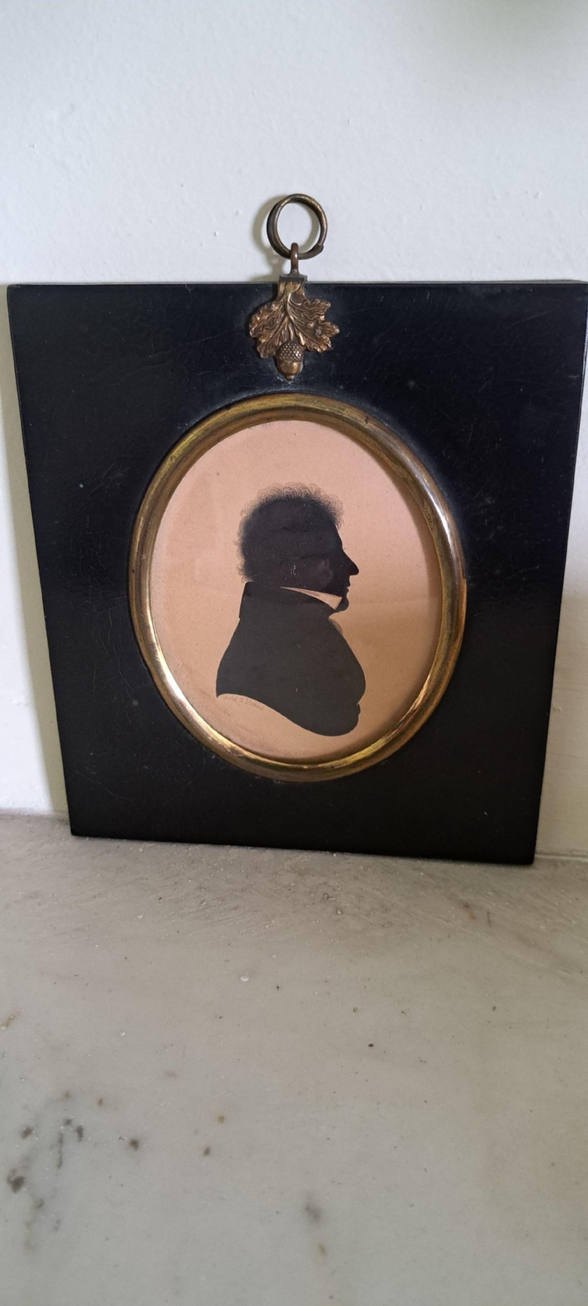 19th century silhouette of a male  field 2 strand