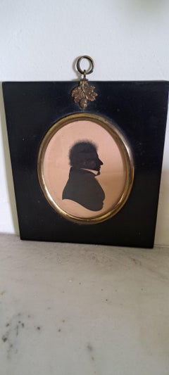 Silhouette eines Mannes aus dem 19.  Feld 2 Strang