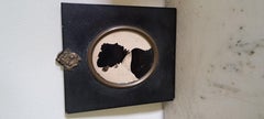Antique 19th century silhouette of a lady