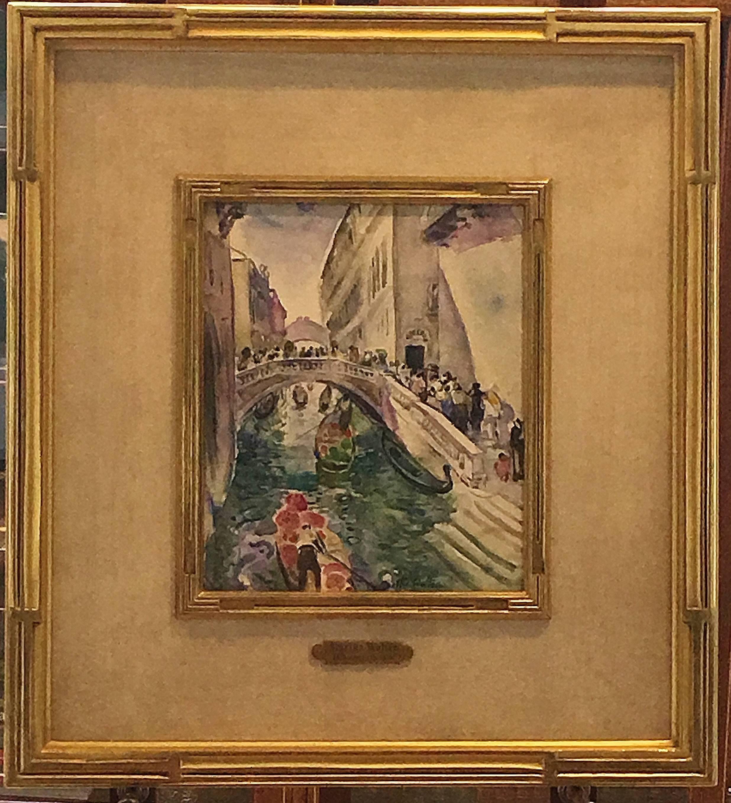 Venice Gondolier - American Impressionist Art by Martha Walter