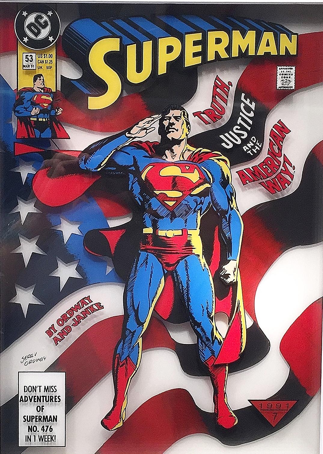 Superman, Volume 2, #53, 1991 - Painting by Michael Suchta