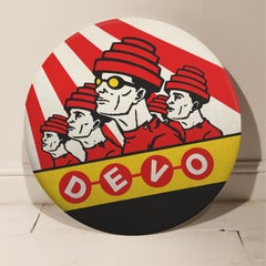 DEVO Giant Handmade 3D Vintage Button