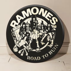 Ramones "Road To Ruin" Giant Handmade 3D Vintage Button