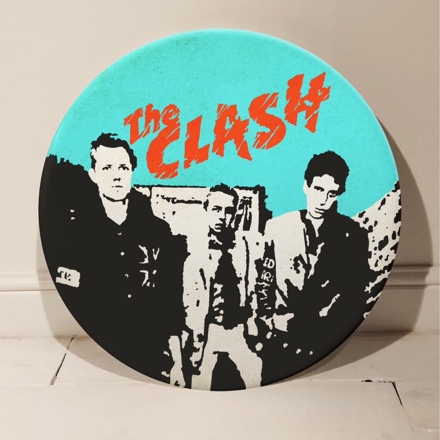 The Clash Giant Handmade 3D Vintage Button - Mixed Media Art by Tony Dennis