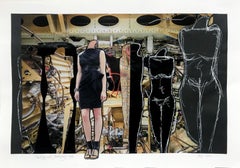  Standing with Machinery 983 - Contemporary Art Collage