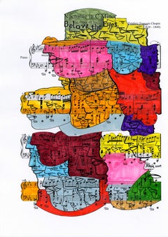 Dessin coloré sur papier du féministe LGBTQ+ signé, notation de profil 418.007
