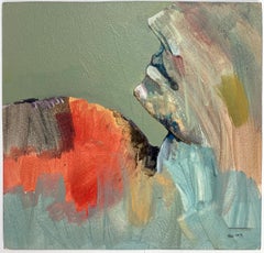 Peinture acrylique sur panneau « Feminist LGBTQ+ » signée, paysage de profil 438.028