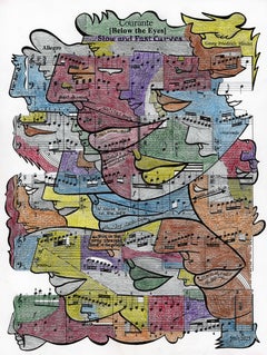 Disegno firmato femminista LGBTQ+ con inchiostro colorato su carta - Courante 418.030