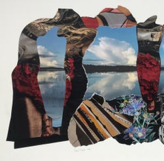 Cloud Views 984 - Contemporary Art Collage on Paper, 2010s, Unframed