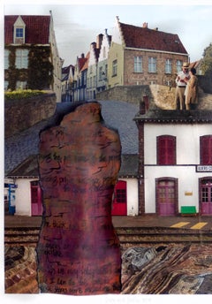 Linda Stein, Tür und Profil 998 – zeitgenössische Kunst-Skulptur-Zeichnung