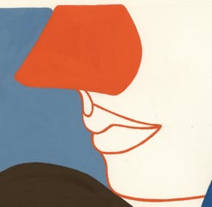 Disegno acrilico su carta firmato Feminist LGBTQ+ - Profilo solido 383.062