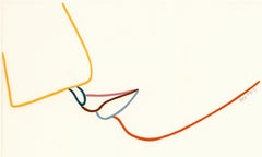 Signed Feminist LGBTQ+ Acrylic Goauche on Paper Drawing - Profile Solid 383.070