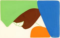 Signed Feminist LGBTQ+ Acrylic Goauche on Paper Drawing - Profile Solid 383.077