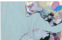 Signed Feminist LGBTQ+ Colorful Acrylic on Paper Drawing Profile Palette 426.024