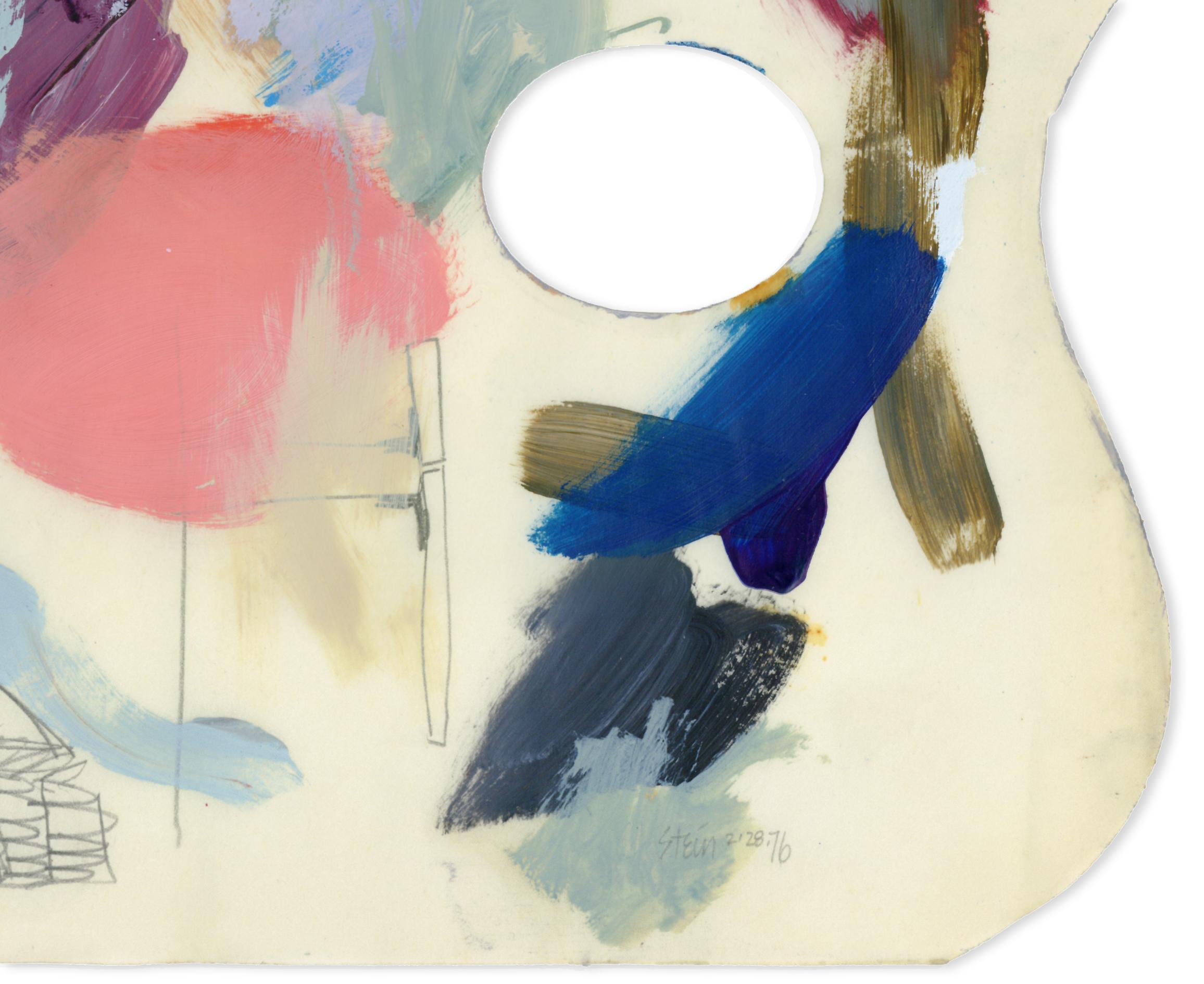 Linda Stein, Profile Palette 426.024 - Signed Feminist LGBTQ+ Colorful Acrylic on Paper Drawing

Profile Palette 426.024 is from Linda Stein's Profiles series--drawings, collages and paintings of facial profiles she made in the 1960s and 1970s when