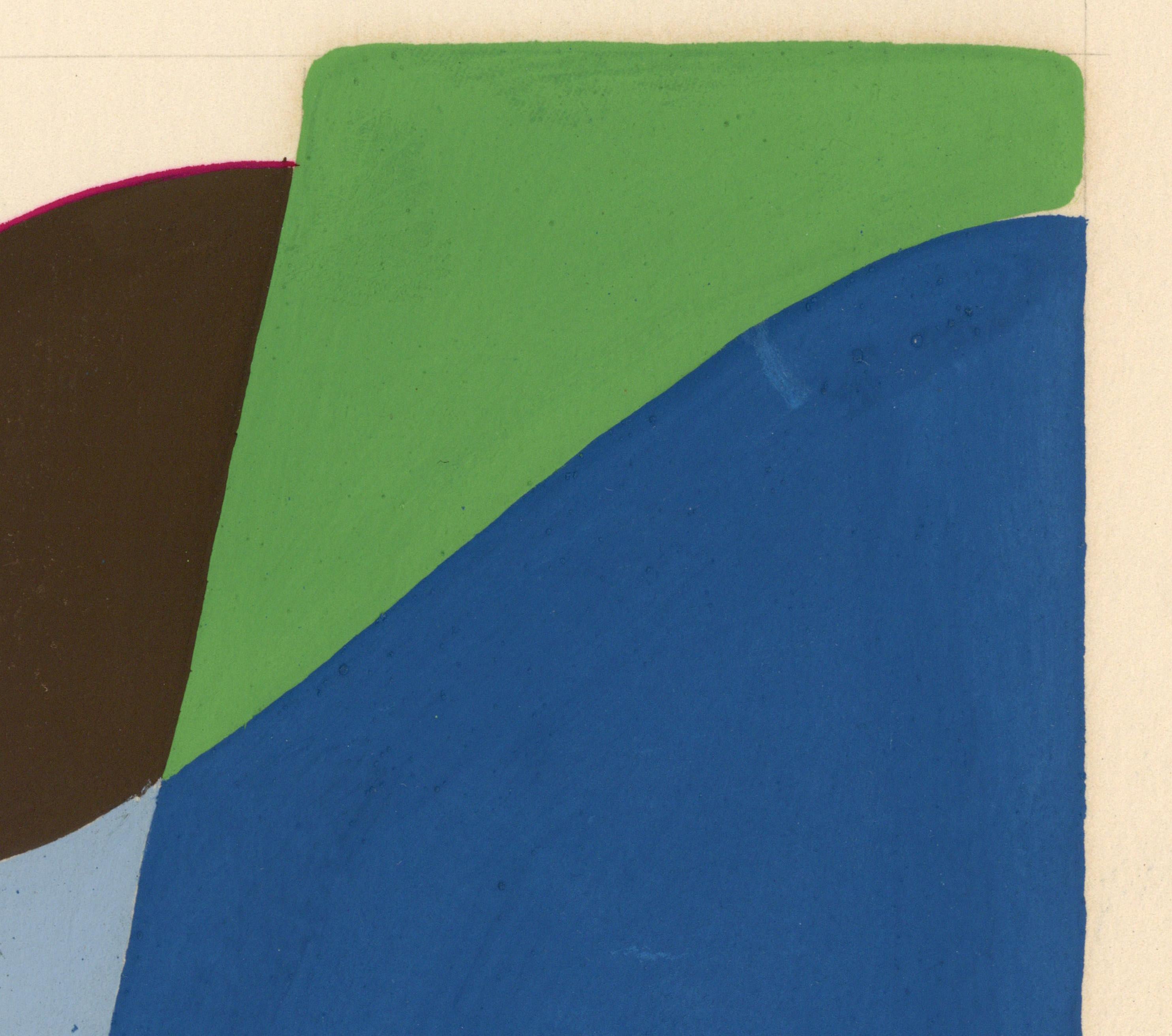 Linda Stein, Profile Solid 383.044 - Signed Feminist LGBTQ+ Colorful Acrylic and Gouache on Paper Drawing

Profile Solid 383.044 is from Linda Stein's Profiles series--drawings, collages and paintings of facial profiles she made in the 1960s and