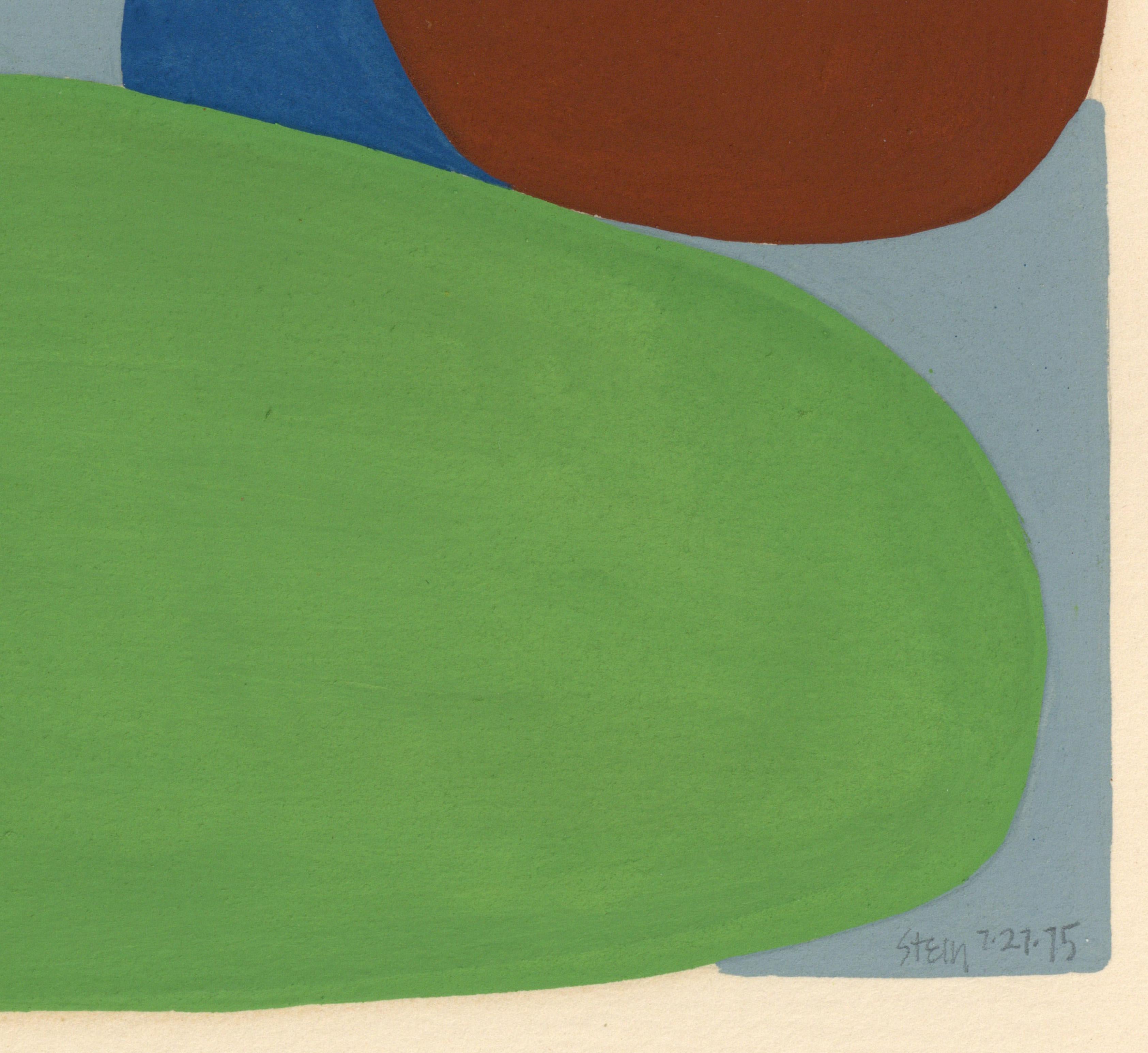Linda Stein, Profile Solid  383.046 - Signed Feminist LGBTQ+ Colorful Acrylic and Gouache on Paper Drawing

Profile Solid 383.046 is from Linda Stein's Profiles series--drawings, collages and paintings of facial profiles she made in the 1960s and