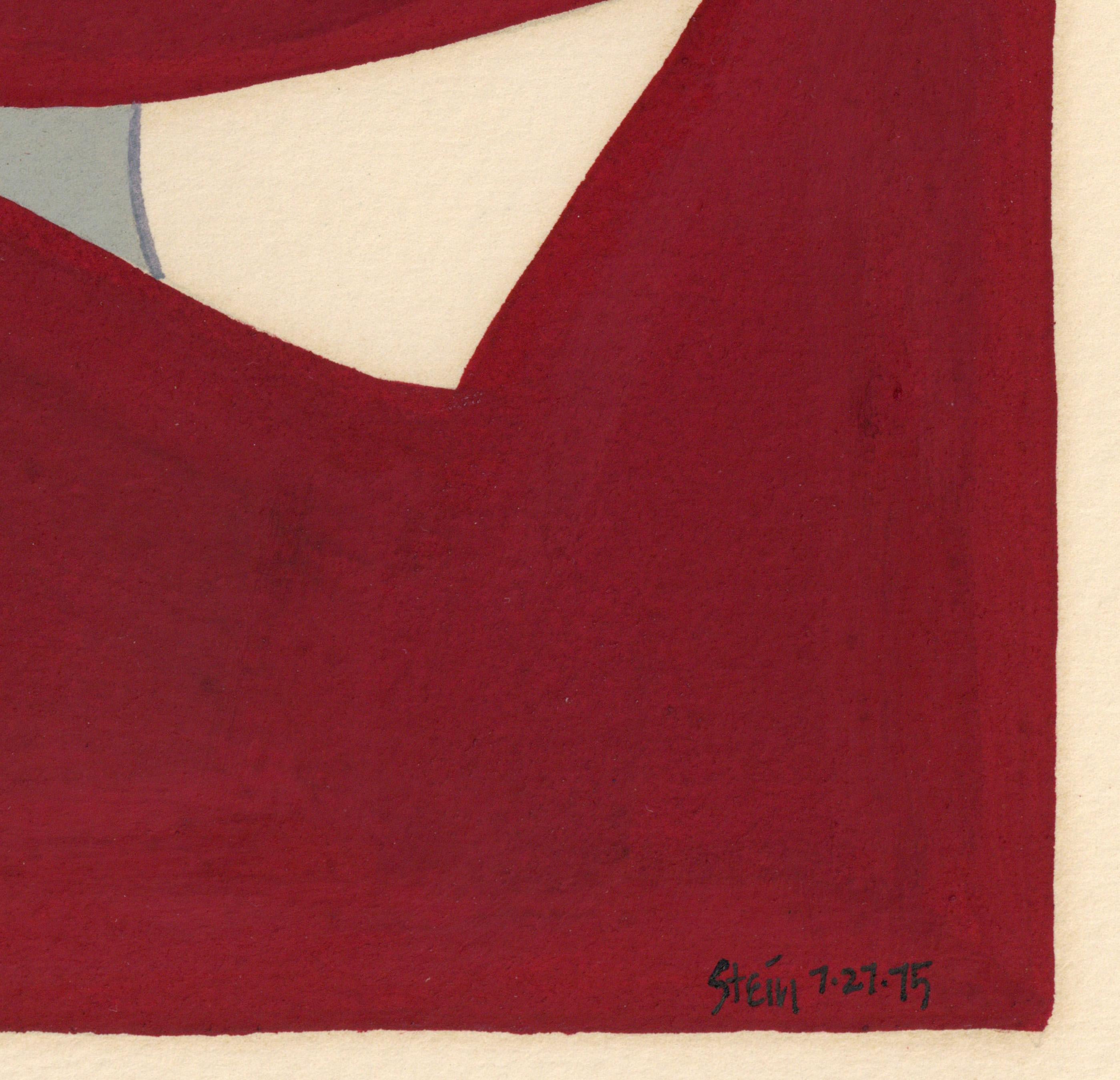 Dessin acrylique sur papier du Feminist LGBTQ+ signé, profil massif 383,052 - Féministe Art par Linda Stein