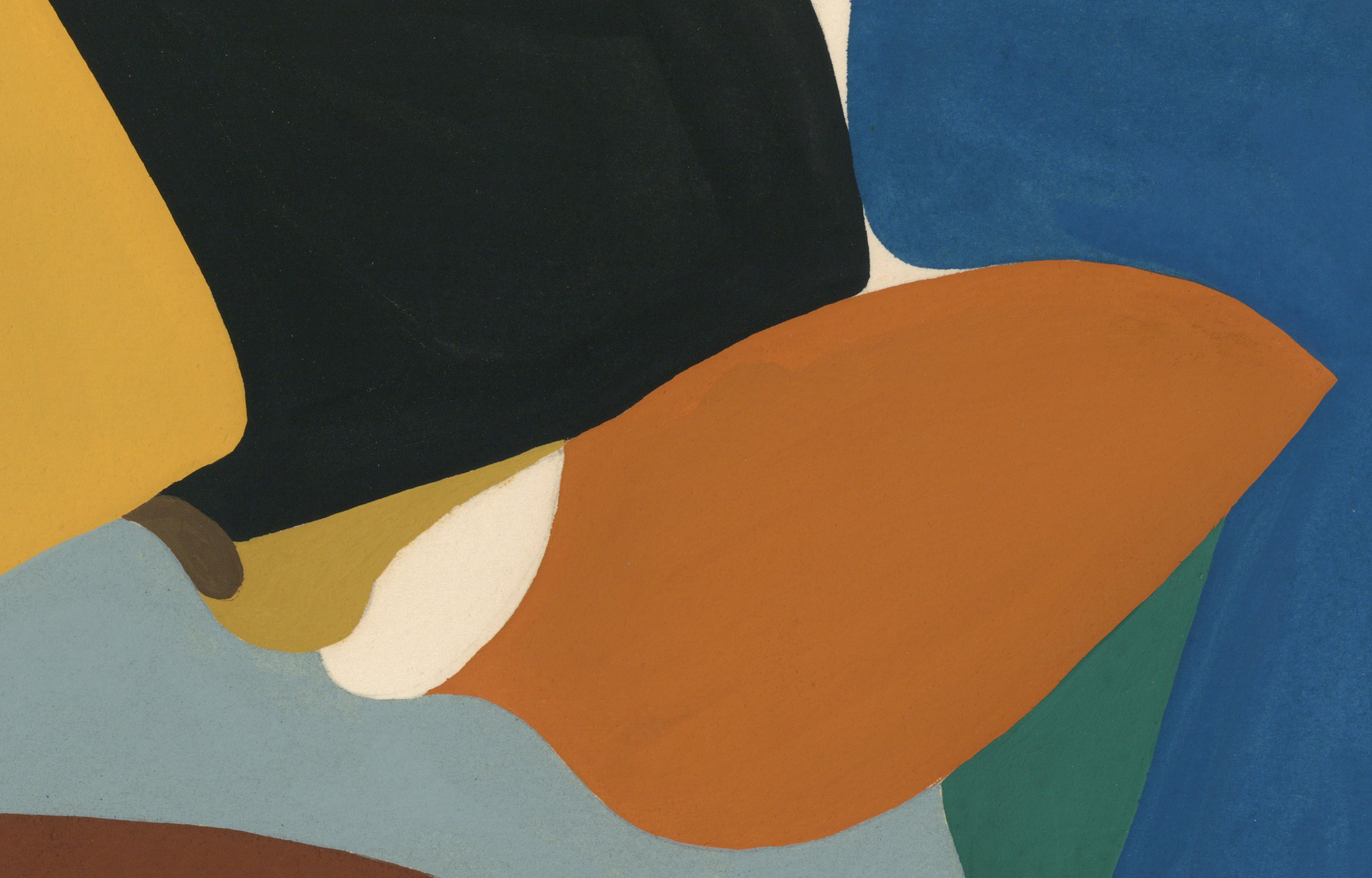 Dibujo Acrílico Gouache sobre Papel LGBTQ+ Feminista Firmado - Perfil Sólido 383.054 - Figurative Art Gris de Linda Stein