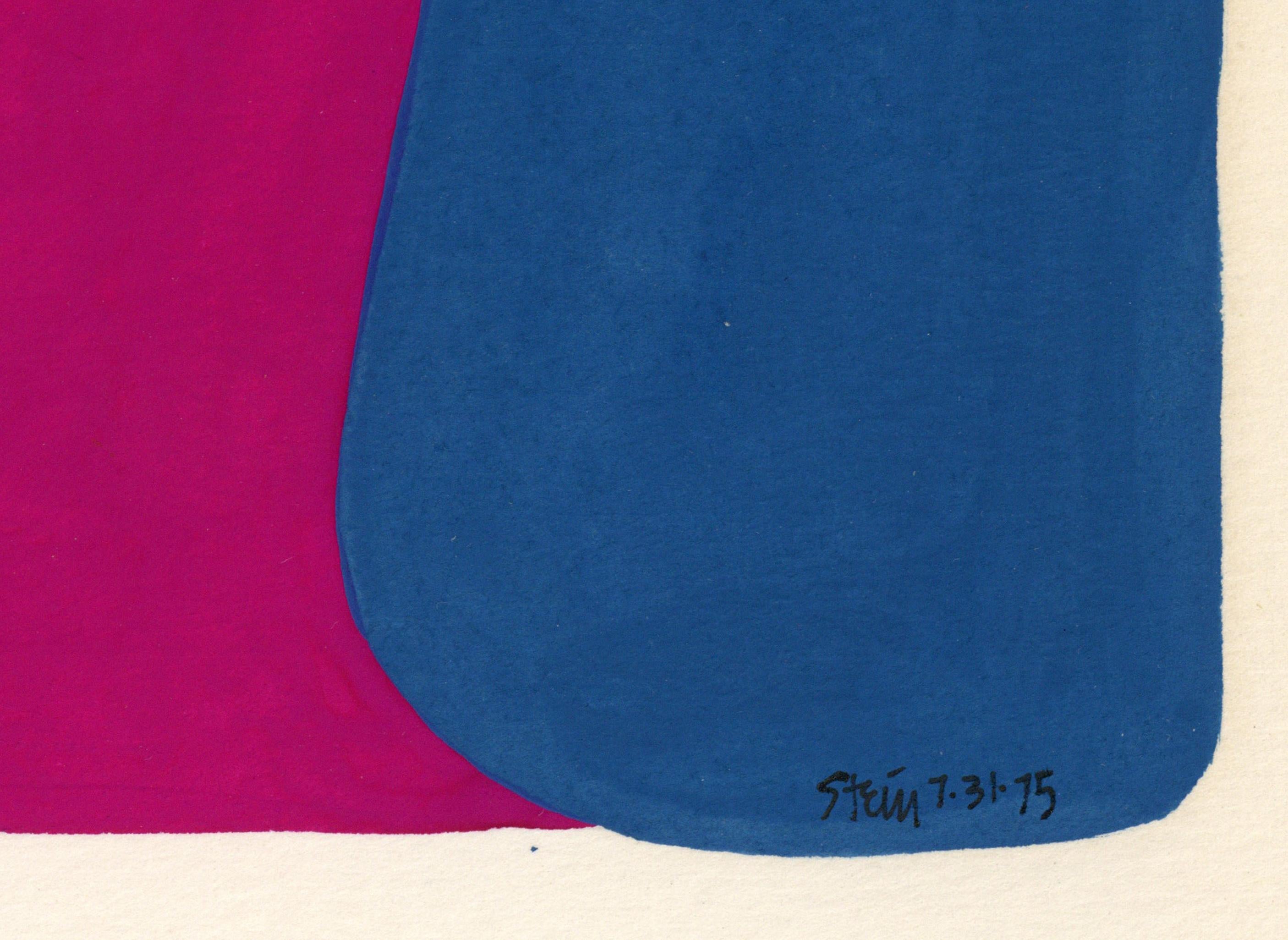 Firmato Feminista LGBTQ+ Disegno acrilico a guazzo su carta - Profilo solido 383.057 - Figurative Art Beige di Linda Stein