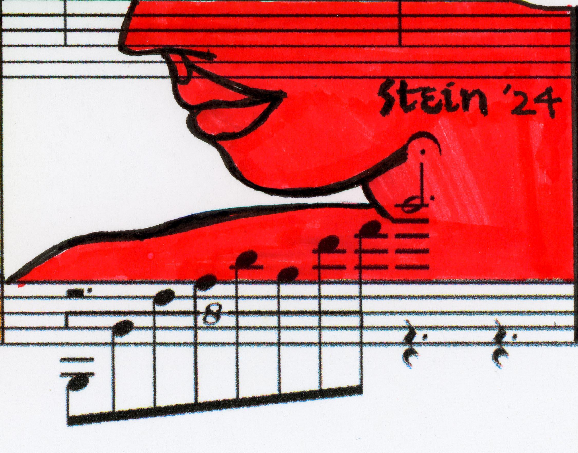 Linda Stein, Profile Notation 418.005 - Signed Feminist LGBTQ+ Colorful Ink on Paper Drawing 

Profile Notation 418.005 is from Linda Stein's Profiles series--drawings, collages and paintings of facial profiles she started in the 1960s and 1970s