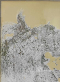 Signé, fusain et acrylique sur papier. Peinture encadrée - Figurations 360.112