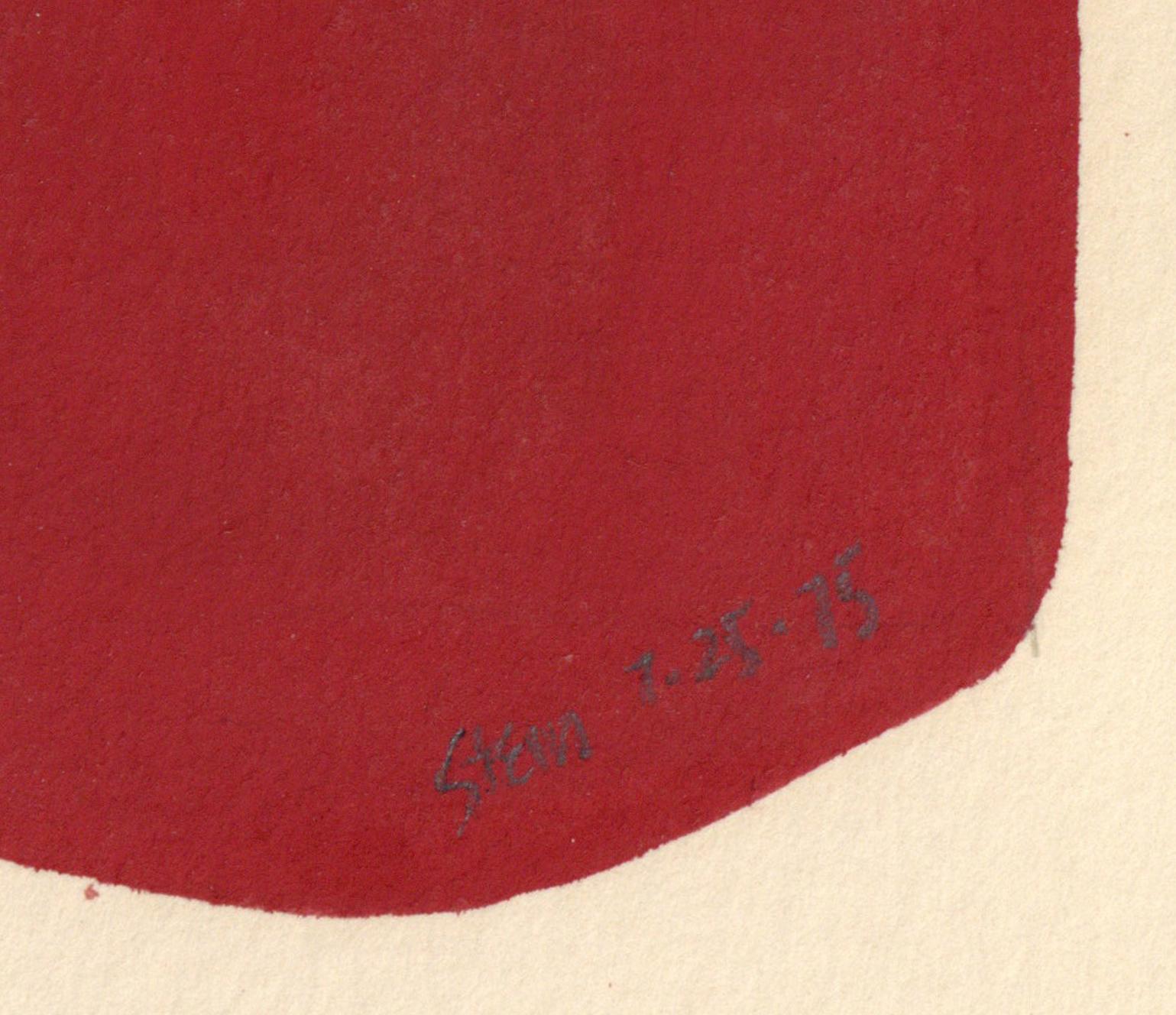 Signierte feministische LGBTQ+ Acryl Gouache-Zeichnung auf Papier - Profil Massiv 383.028, signiert im Angebot 2