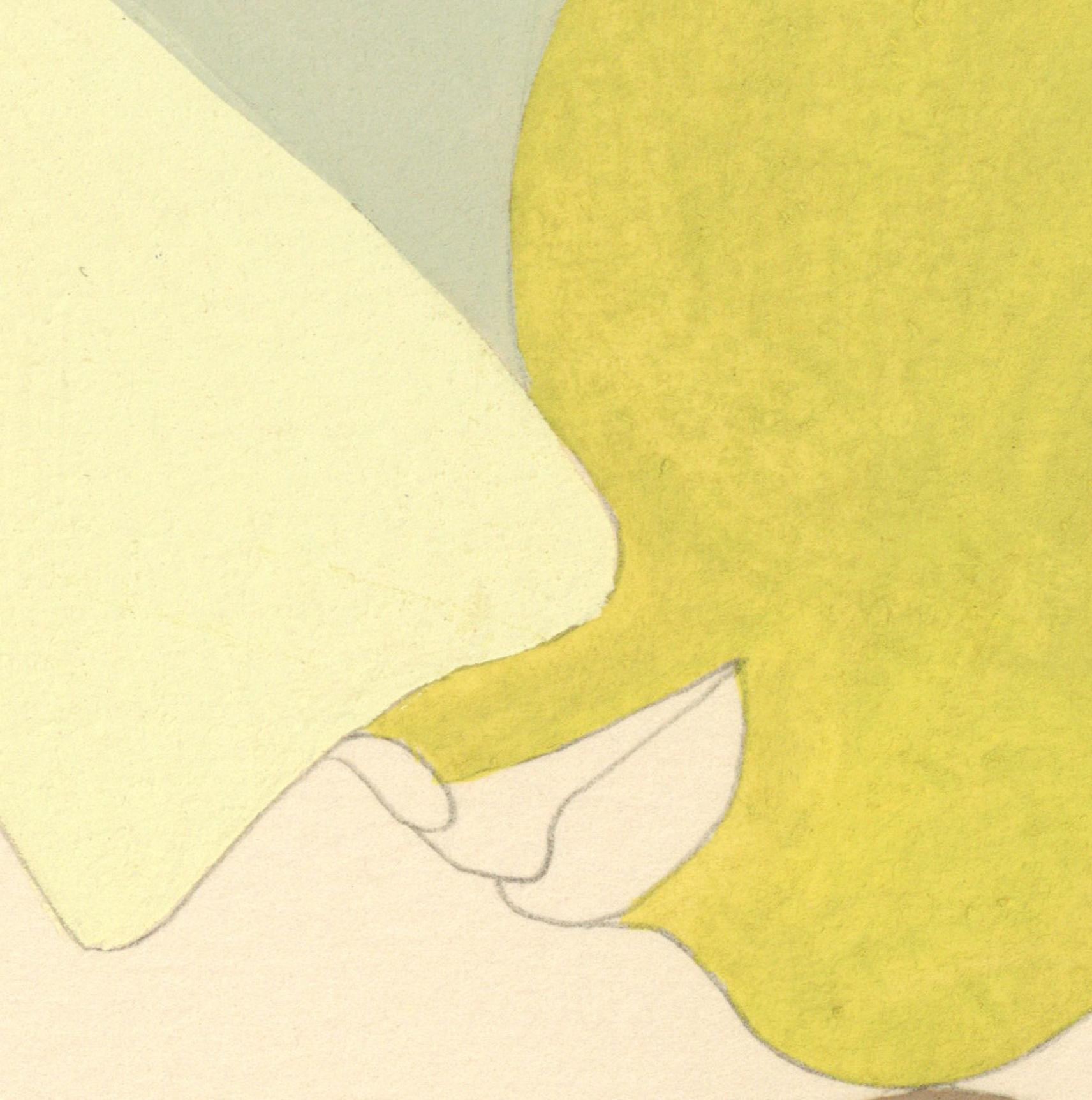 Firmato Feminista LGBTQ+ Disegno acrilico a guazzo su carta - Profilo solido 383.034 - Art Femminismo di Linda Stein