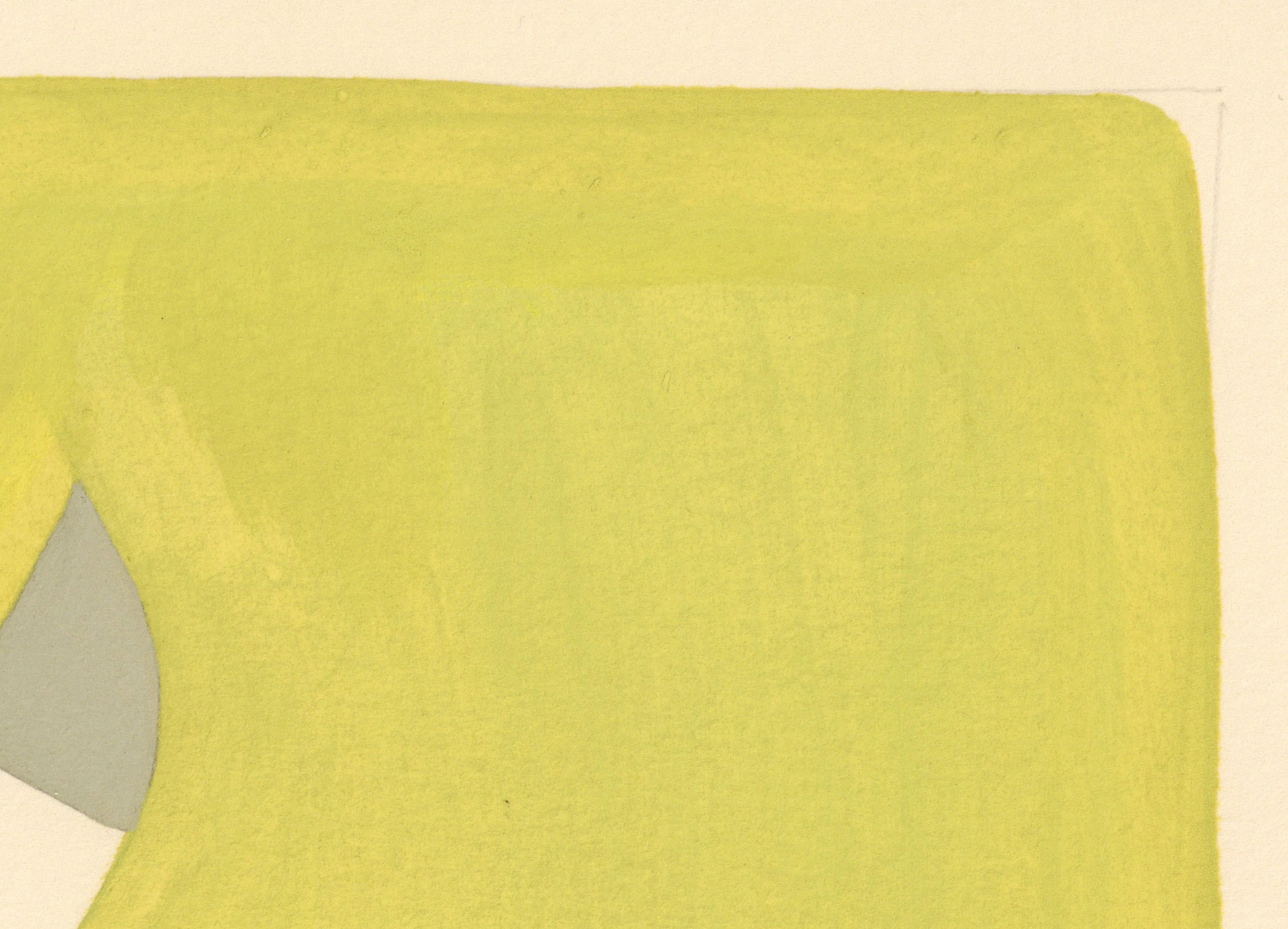Firmato Feminista LGBTQ+ Disegno acrilico a guazzo su carta - Profilo solido 383.034 - Portrait Bianco di Linda Stein